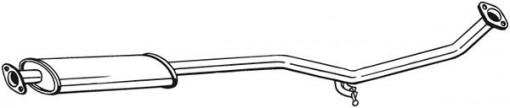 Toba esapament intermediara potrivit HYUNDAI ACCENT III; KIA RIO II 1.4/1.6 03.05-12.11