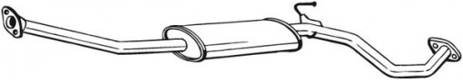 Toba esapament intermediara potrivit NISSAN MICRA C+C III, MICRA III 1.0/1.2/1.4 01.03-