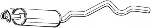 Toba esapament intermediara potrivit OPEL ASTRA F, ASTRA F CLASSIC, ASTRA F/KOMBI 1.4-2.0 09.91-01.05