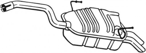 Toba finala esapament potrivit CITROEN C8; FIAT ULYSSE; LANCIA PHEDRA; PEUGEOT 807 2.0D/2.2D 06.02-
