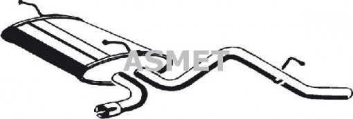 Toba finala esapament potrivit DAEWOO MATIZ 0.8 09.98-
