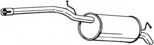 Toba finala esapament potrivit VW CADDY III, CADDY III/MINIVAN, CADDY IV, CADDY IV/MINIVAN 1.6D/1.9D/2.0D 04.04-09.20