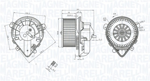 Ventilator habitaclu potrivit CITROEN EVASION, JUMPY I; PEUGEOT 806 1.9D/2.0/2.0D 06.94-12.06