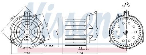 Ventilator habitaclu potrivit HONDA CIVIC VIII 1.4-2.2D 09.05-01.12