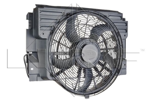 Ventilator radiator (cu carcasa) potrivit BMW X5 (E53) 3.0-4.8 01.00-10.06