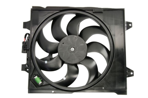 Ventilator radiator (cu carcasa) potrivit FIAT 500, GRANDE PUNTO 1.2-1.4 07.07-