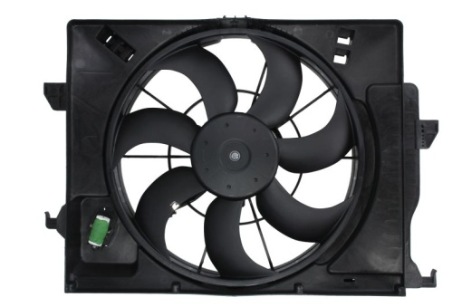 Ventilator radiator (cu carcasa) potrivit HYUNDAI ACCENT IV, SOLARIS, VELOSTER; KIA RIO III 1.4/1.6 11.10-