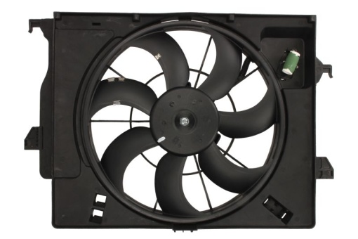 Ventilator radiator (cu carcasa) potrivit HYUNDAI ACCENT IV, VELOSTER; KIA RIO III 1.4/1.6 11.10-