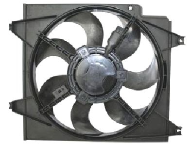 Ventilator radiator (cu carcasa) potrivit KIA CARENS II 2.0D 07.02-04.06