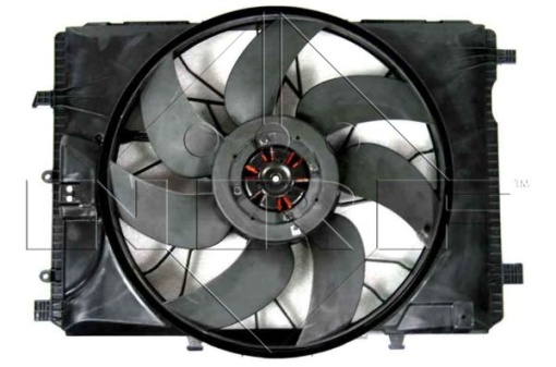 Ventilator radiator (cu carcasa) potrivit MERCEDES A (W176), B SPORTS TOURER (W246, W242), C (C204), C T-MODEL (S204), C (W204), CLA (C117), CLA SHOOTING BRAKE (X117) 1.6-Electric 01.07-