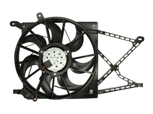 Ventilator radiator (cu carcasa) potrivit OPEL ASTRA G, ASTRA G/KOMBI, ASTRA H, ZAFIRA A, ZAFIRA B 1.4-1.9D 02.98-04.15