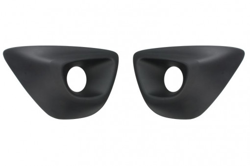 Acoperire bara fata Dreapta/Stanga (set, cu gauri pentru lampa de ceata, plastic, negru) potrivit OPEL VIVARO B 06.14-12.19 06.14-
