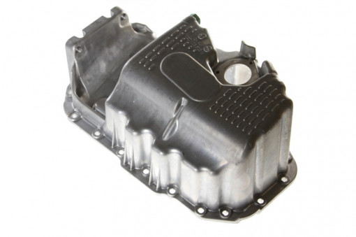 Baie ulei cu orificii senzori, aluminiu potrivit AUDI A3, A4 B6; SKODA FABIA II, OCTAVIA II, ROOMSTER; VW EOS, GOLF PLUS V, GOLF V, JETTA III, PASSAT B5.5, PASSAT B6, POLO, POLO IV 1.4-3.6 07.01-