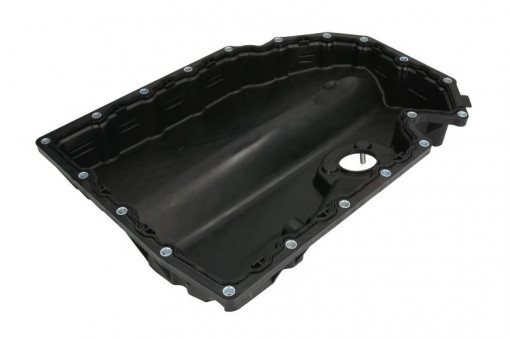Baie ulei (parte inferioara, cu orificiu pentru senzor, plastic / plastic) potrivit AUDI A3; SEAT LEON/HATCHBACK; VW GOLF VII, TOURAN 1.8/2.0 04.12-