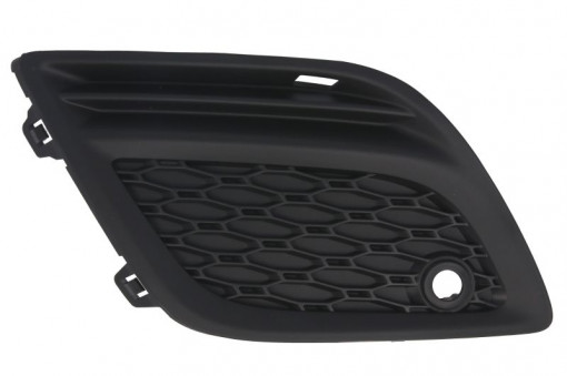 Bara protectie fata dreapta cu locas senzori parcare, plastic, negru potrivit VOLVO XC60 05.08-10.13