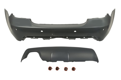 Bara Spate, cu orificiul barei tractare, M-POWER, cu locas senzorii parcare, grunduit potrivit BMW 5 E60 Sedan 07.03-12.10
