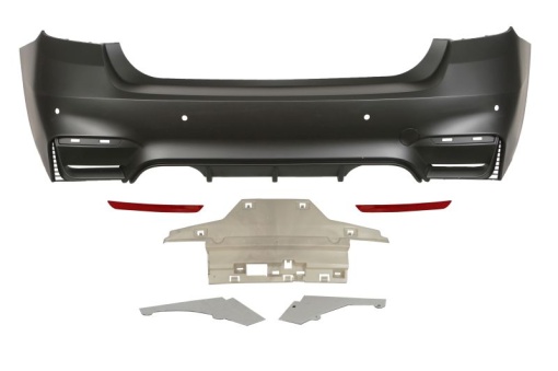 Bara Spate, M3/pachet M, complet, număr locas senzori parcare 4, grunduit potrivit BMW 3 F30, F80 10.11-03.19