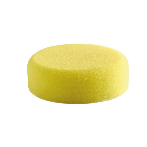 Burete abraziv lustruire SH 80 mm - 1 pc, tip: tare, diametru: 75 mm, grosime: 25 mm, culoare: galben, suporturi de montare: cârlig și buclă, 1 buc