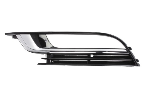 Capac bara fata Stanga cu locas lampa ceata, crom/negru potrivit VW CC B7, PASSAT B6 06.08-12.16 02.12-12.16