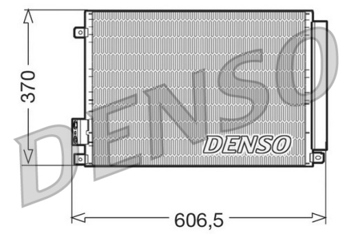 Condensator climatizare (cu uscator) potrivit ABARTH 500 / 595 / 695, 500C / 595C / 695C; FIAT 500, 500 C, PANDA; FORD KA; LANCIA YPSILON 0.9-1.4 07.07-