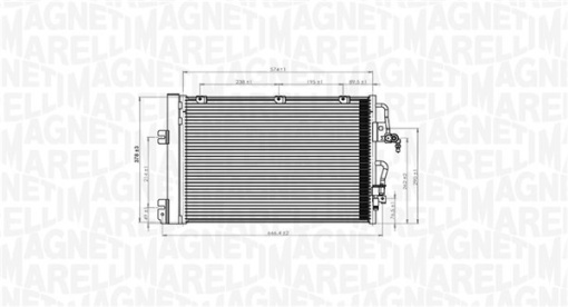 Condensator climatizare (cu uscator) potrivit OPEL ASTRA H, ASTRA H CLASSIC, ASTRA H GTC, ZAFIRA B, ZAFIRA B/MINIVAN 1.4-1.8LPG 01.04-