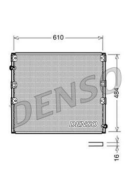 Condensator climatizare potrivit TOYOTA LAND CRUISER 90 2.7/3.0D/3.4 04.95-12.02