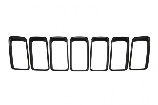 Element grila fata Cadru grila fata (set, plastic, negru) potrivit JEEP GRAND CHEROKEE IV 05.13- - Img 1
