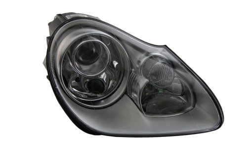 Far Dreapta (bi-xenon, D1S/H3/H6W/H7, electric, cu motor, culoare semnalizator: transparent) potrivit PORSCHE CAYENNE -09.07
