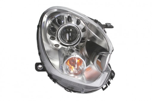 Far Dreapta (bi-xenon, D1S/PY21W, electric, fara motoras, culoare insertie: cromat, culoare semnalizator: alb) potrivit MINI COUNTRYMAN (R60), PACEMAN (R61)