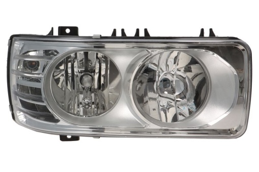 Far dreapta (H1/H7/LED/PY21W, manual, cu lumina de zi, culoare insert: crom platinat, culoare semnalizator: transparent) potrivit DAF LF 05.13-