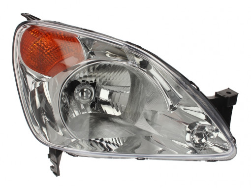 Far Dreapta (H4, mecanic, fara motoras, culoare semnalizator: galben) potrivit HONDA CR-V II 09.01-12.04