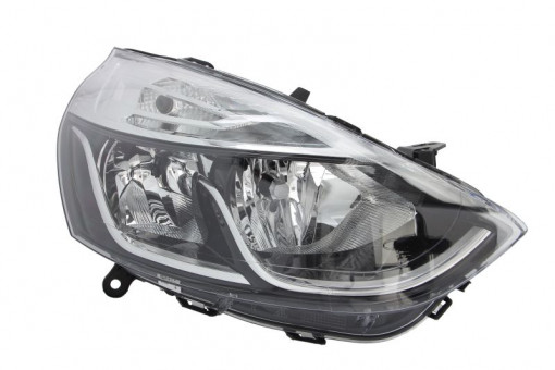 Far Dreapta (halogen, H1/H7, electric, cu motor, culoare insertie: cromat, culoare semnalizator: portocaliu) potrivit RENAULT CLIO IV, CLIO IV/HATCHBACK