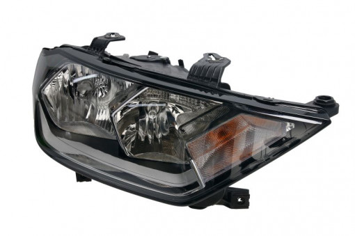 Far Dreapta (halogen, H15/H7, electric, cu motor, culoare insertie: negru) potrivit AUDI A1, A1 CITY CARVER