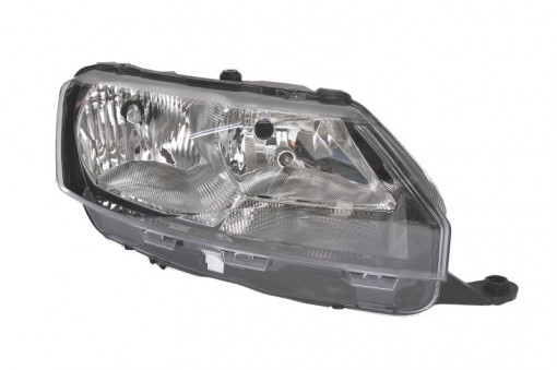 Far Dreapta (halogen, H15/H7/W5W, electric, cu motor, culoare semnalizator: transparent) potrivit SKODA RAPID -05.17
