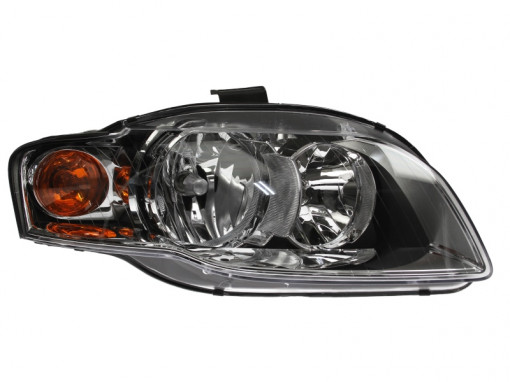 Far Dreapta (halogen, H7/H7/PY21W/W5W, electric, cu motor, culoare insertie: cromat/negru) potrivit AUDI A4 B6, A4 B7