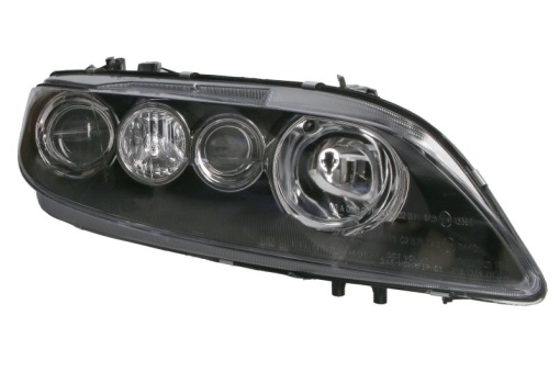 Far fata Dreapta (2*H1/H3, electric, cu motor, culoare insert: negru, culoare semnalizator: transparent) potrivit MAZDA 6