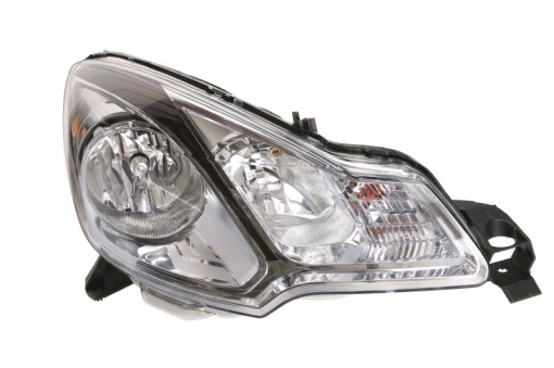 Far fata Dreapta (H1/H7, electric, cu motor, culoare insert: cromat, culoare semnalizator: alb) potrivit CITROEN C3 I, C3 II