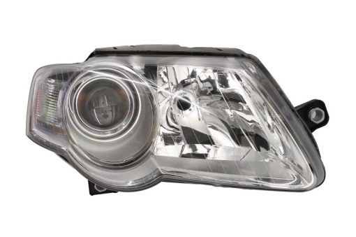 Far fata Dreapta (H7/H7, electric, cu motor, culoare insert: cromat/negru) potrivit VW PASSAT B6