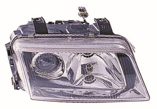 Far fata Dreapta (H7/H7, electric, fara motoras, culoare insert: cromat) potrivit AUDI A4 B5