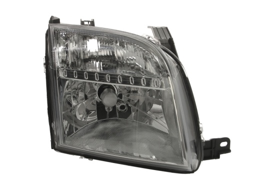 Far fata Dreapta (halogen, H4/PY21W/W5W, electric, cu motor, culoare insert: cromat, culoare semnalizator: alb) potrivit FORD FUSION