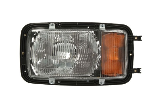 Far fata Stanga (H4/P21W/T4W, manual, culoare semnalizator: portocaliu) potrivit MERCEDES MK, SK 07.87-09.96