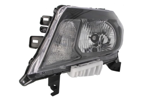 Far fata Stanga (H4/PY21W/W5W, electric, mecanic, fara motoras, culoare insert: negru) potrivit NISSAN NAVARA NP300
