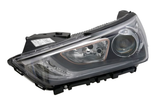 Far fata Stanga (H7/HB3, electric, cu motor, culoare insertie: maro) potrivit HYUNDAI IONIQ 10.16-