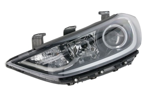 Far fata Stanga (H7/HB3/PY21W/W5W, fara motoras, culoare insert: negru) potrivit HYUNDAI ELANTRA VI