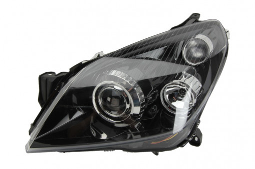 Far Stanga (D2S/H1, electric, cu motor, culoare insertie: negru, culoare semnalizator: galben) potrivit OPEL ASTRA H, ASTRA H GTC, ASTRA H/KOMBI