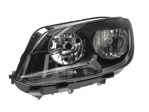 Far Stanga (H15/H7, electric, cu motor, culoare insertie: negru) potrivit VW CADDY III, CADDY III/MINIVAN, TOURAN