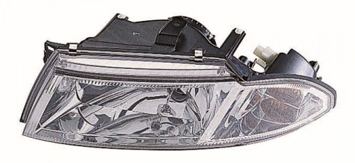 Far Stanga (H4, electric, fara motoras, culoare insertie: cromat, culoare semnalizator: alb) potrivit MITSUBISHI CARISMA