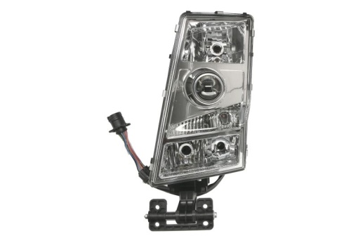Far stanga (H7, manual, fara motor, rotund socket; square socket, culoare insert: crom platinat) potrivit VOLVO FH12, FH16, FM9 09.01-
