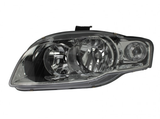 Far stanga (H7, reglaj electric, cu motoras, fundal negru) AUDI A4