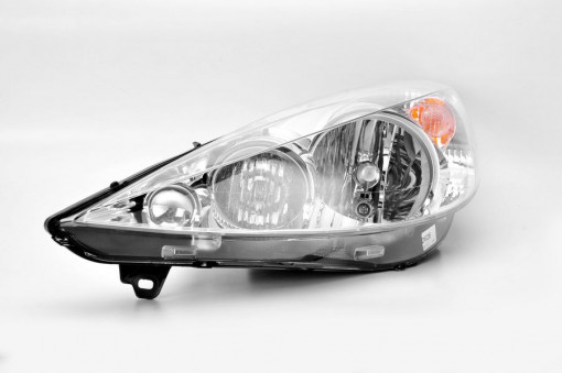 Far Stanga (halogen, H1/H7/PY21W/W5W, bec, culoare insertie: cromat) potrivit PEUGEOT 206+